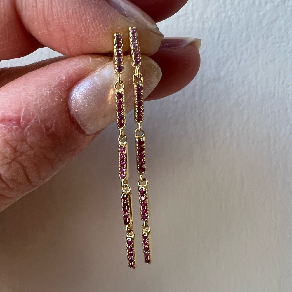Pink Ombre Earrings
